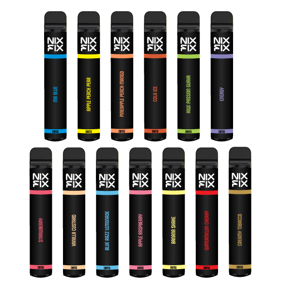 Nix Fix Disposable Vape Bar (600 Puff 20mg) Pack of 10