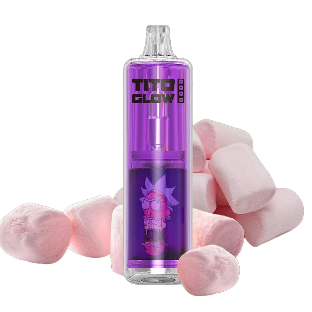 Tito glow 8000 Puffs disposable vape Cotton Candy